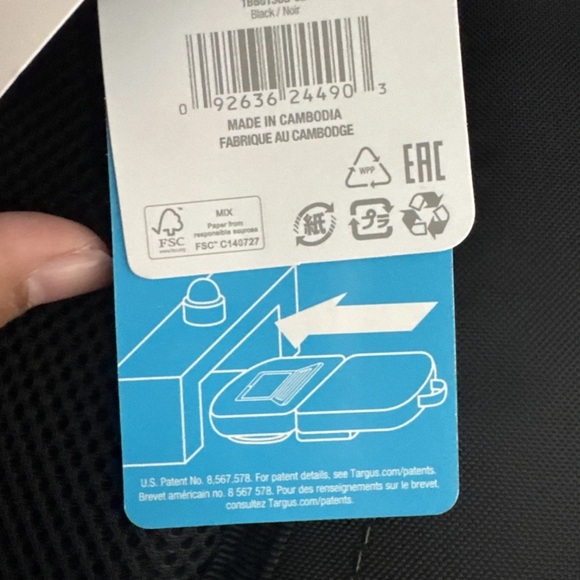 NWT Targus Spruce EcoSmart Checkpoint-Friendly Backpack - Picture 13 of 14